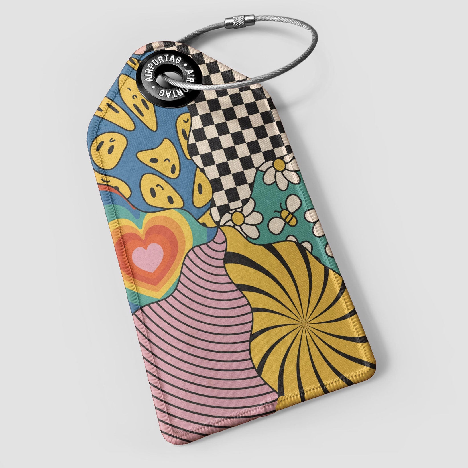 Art Psico Flower - Luggage Tag