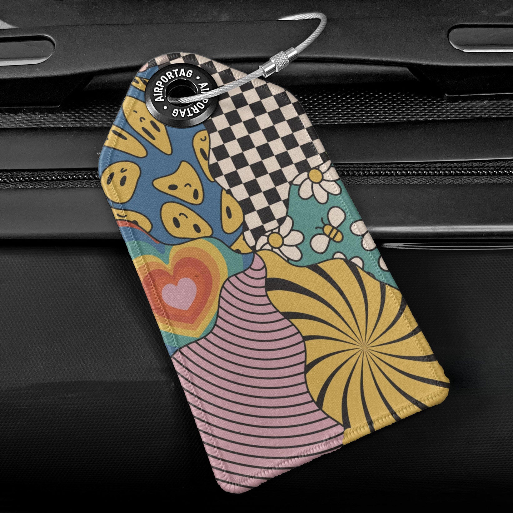 Art Psico Flower - Luggage Tag