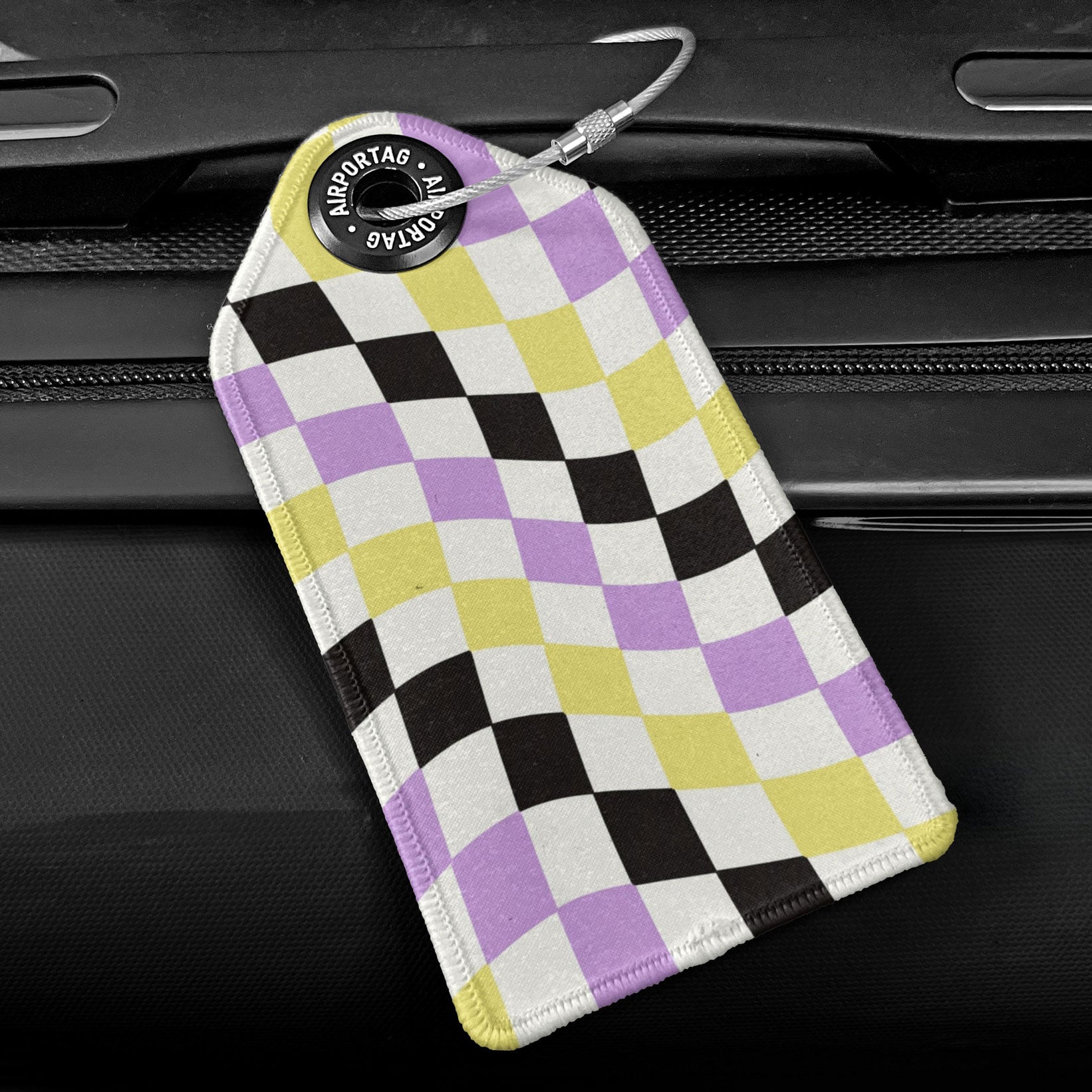 Art Squares Wave - Luggage Tag