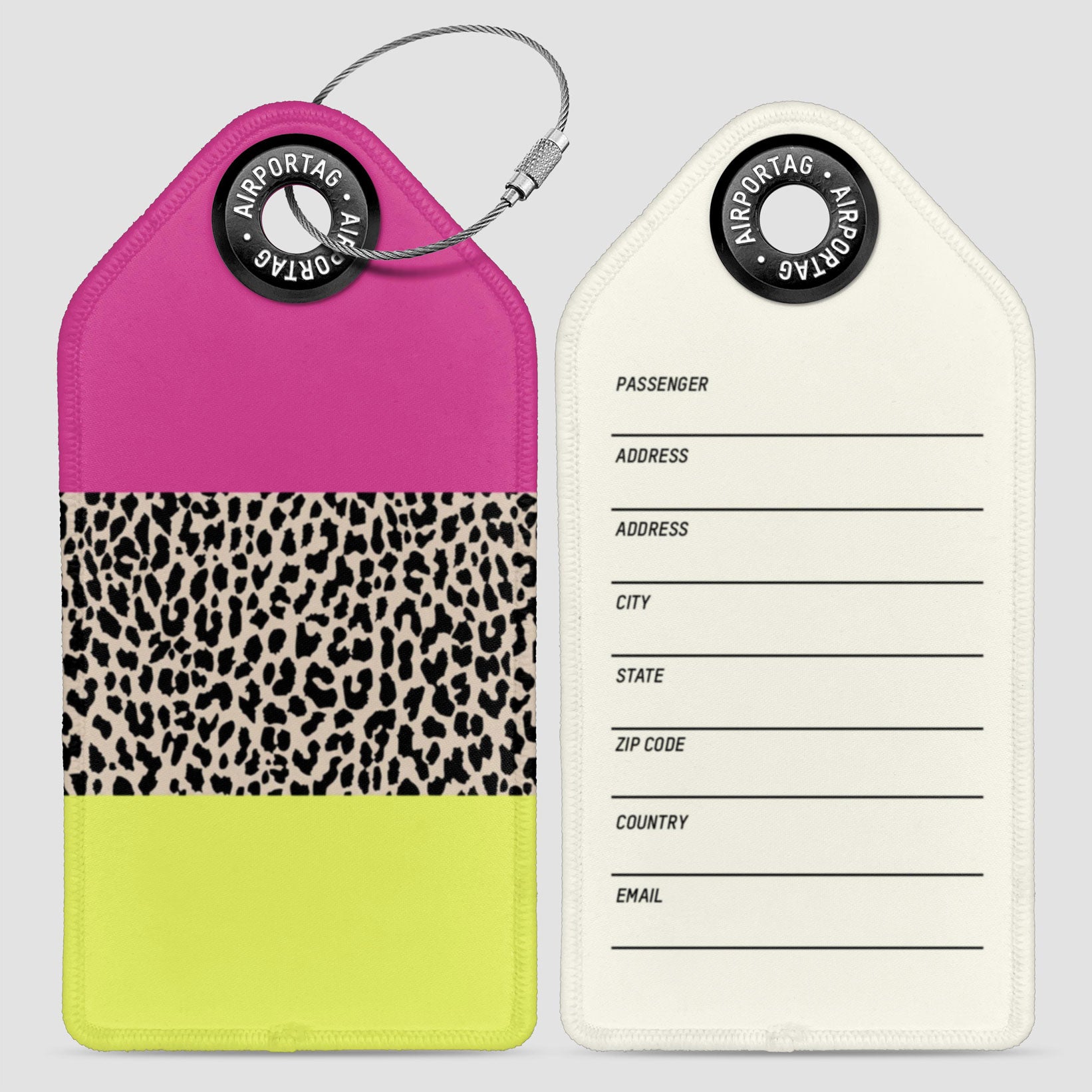 Art Tri Color Tiger - Luggage Tag