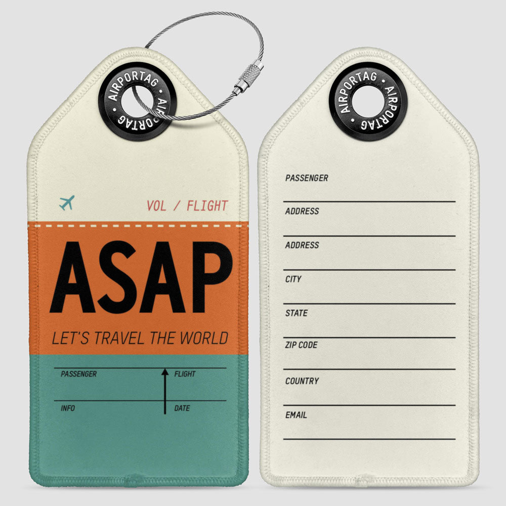 ASAP Funny Abbreviation - Luggage Tag