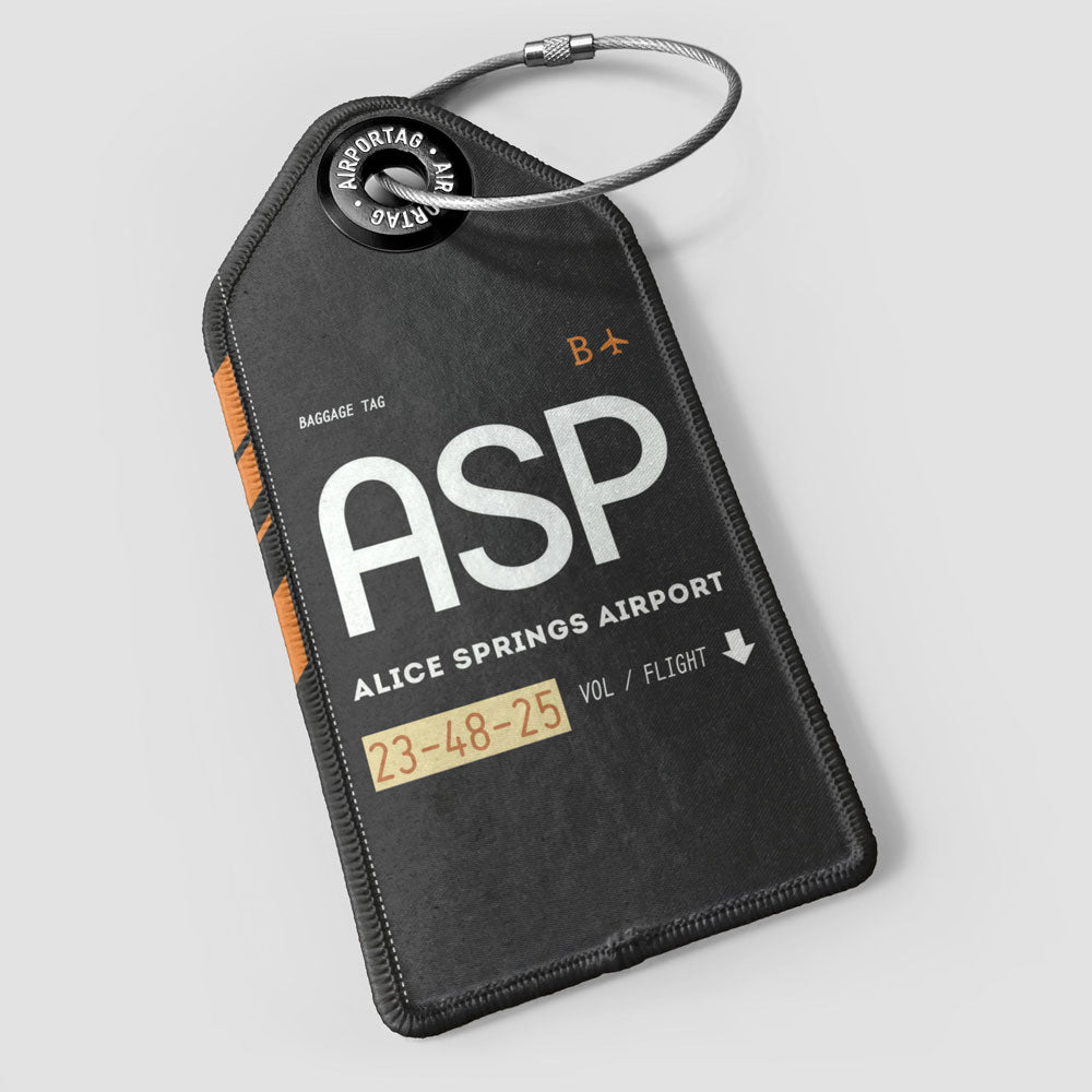 Airport Code Luggage Tag - IATA code ASP baggage tag