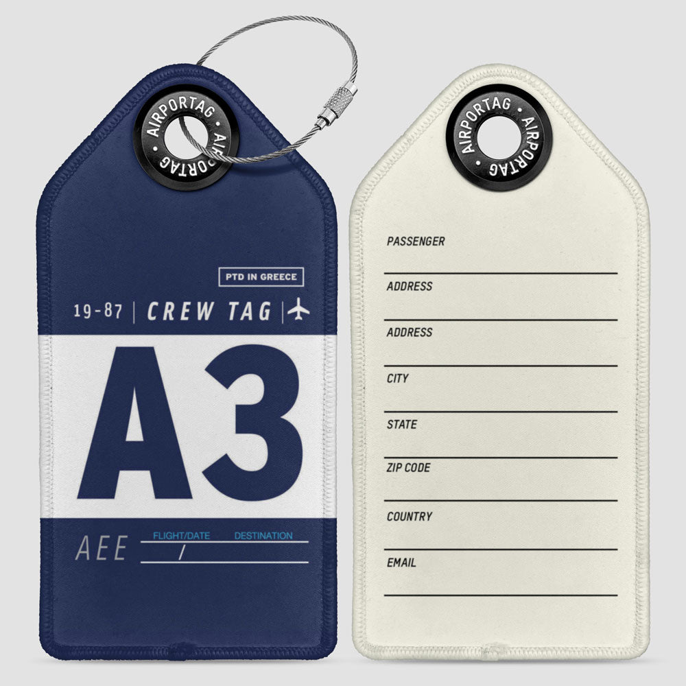 A3 - Luggage Tag