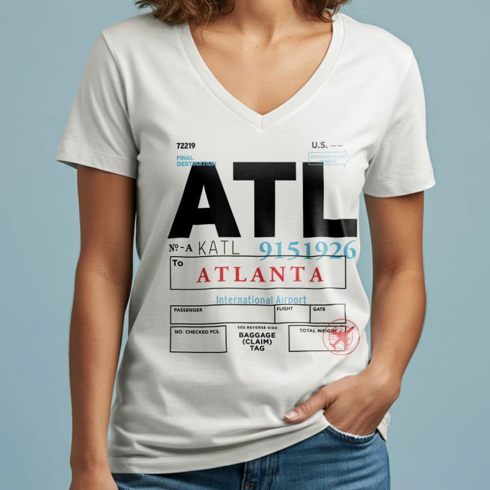 ATL - Women's V-Neck T-Shirt