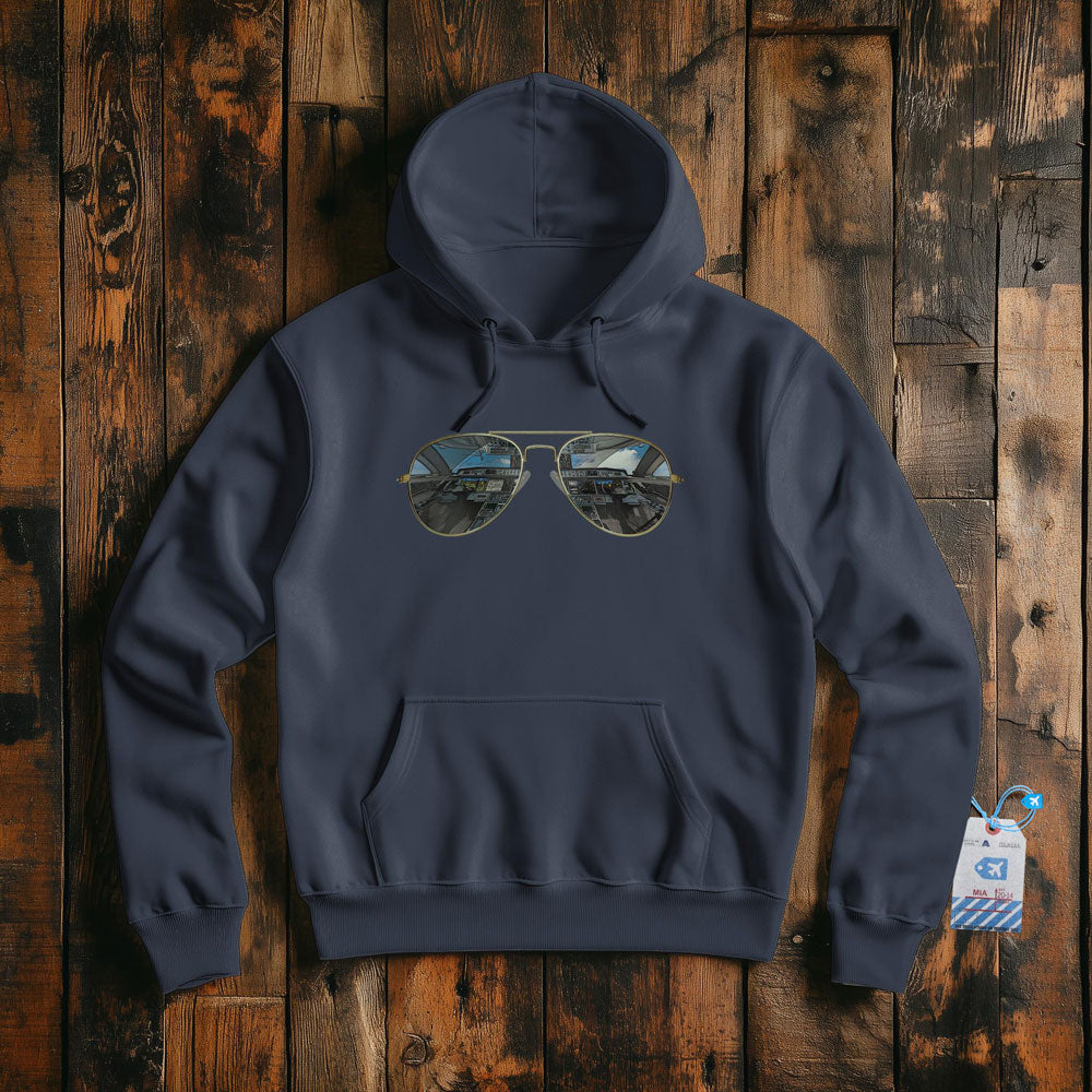 Aviator Sunglasses - Pullover Hoodie