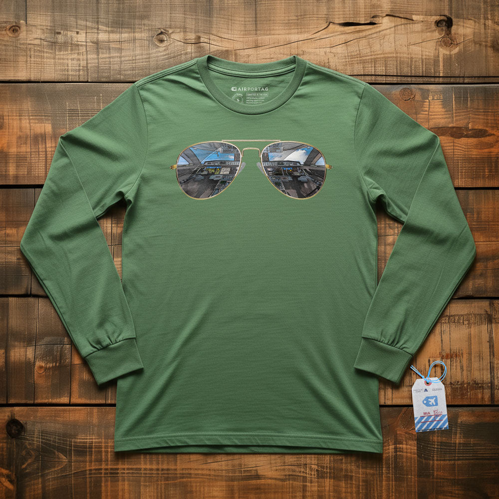 Aviator Sunglasses - Long Sleeve T-Shirt