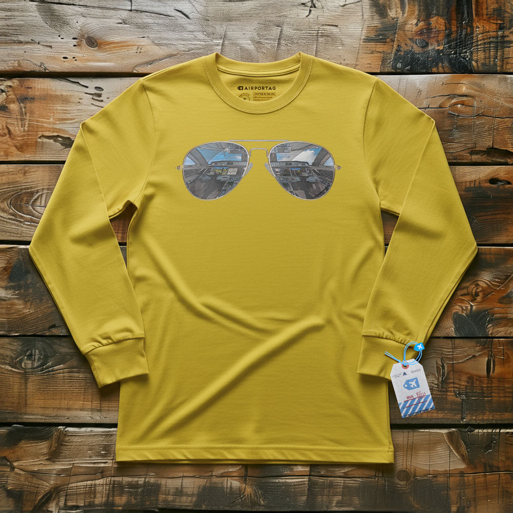 Aviator Sunglasses - Long Sleeve T-Shirt