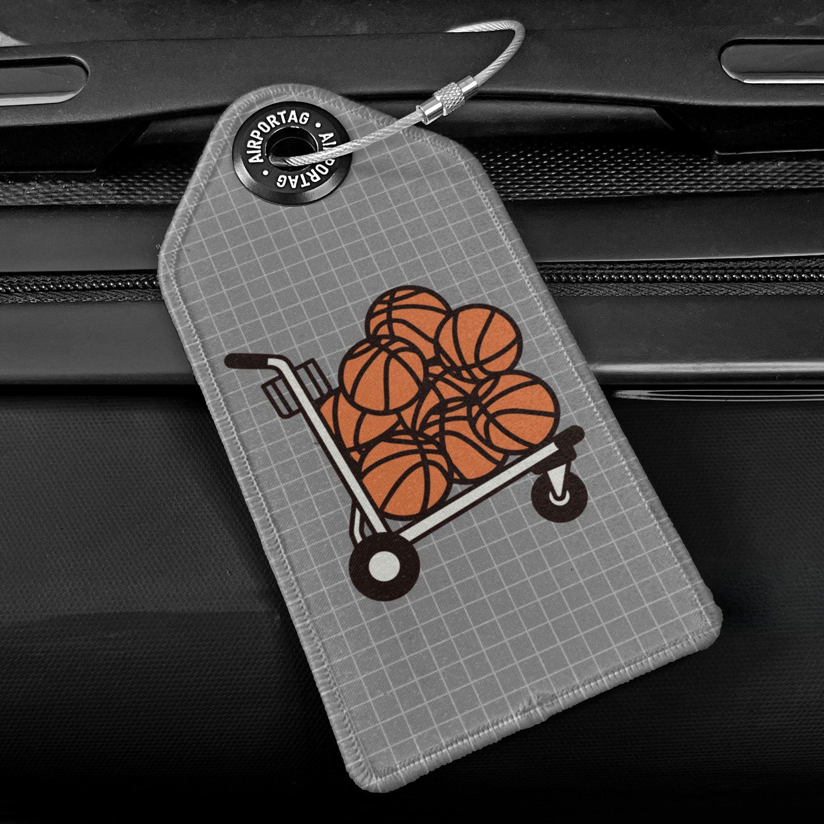 Basketball Airport Trolley - Luggage Tag