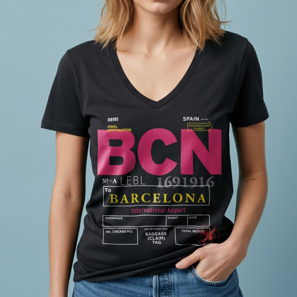 BCN - Women's V-Neck T-Shirt