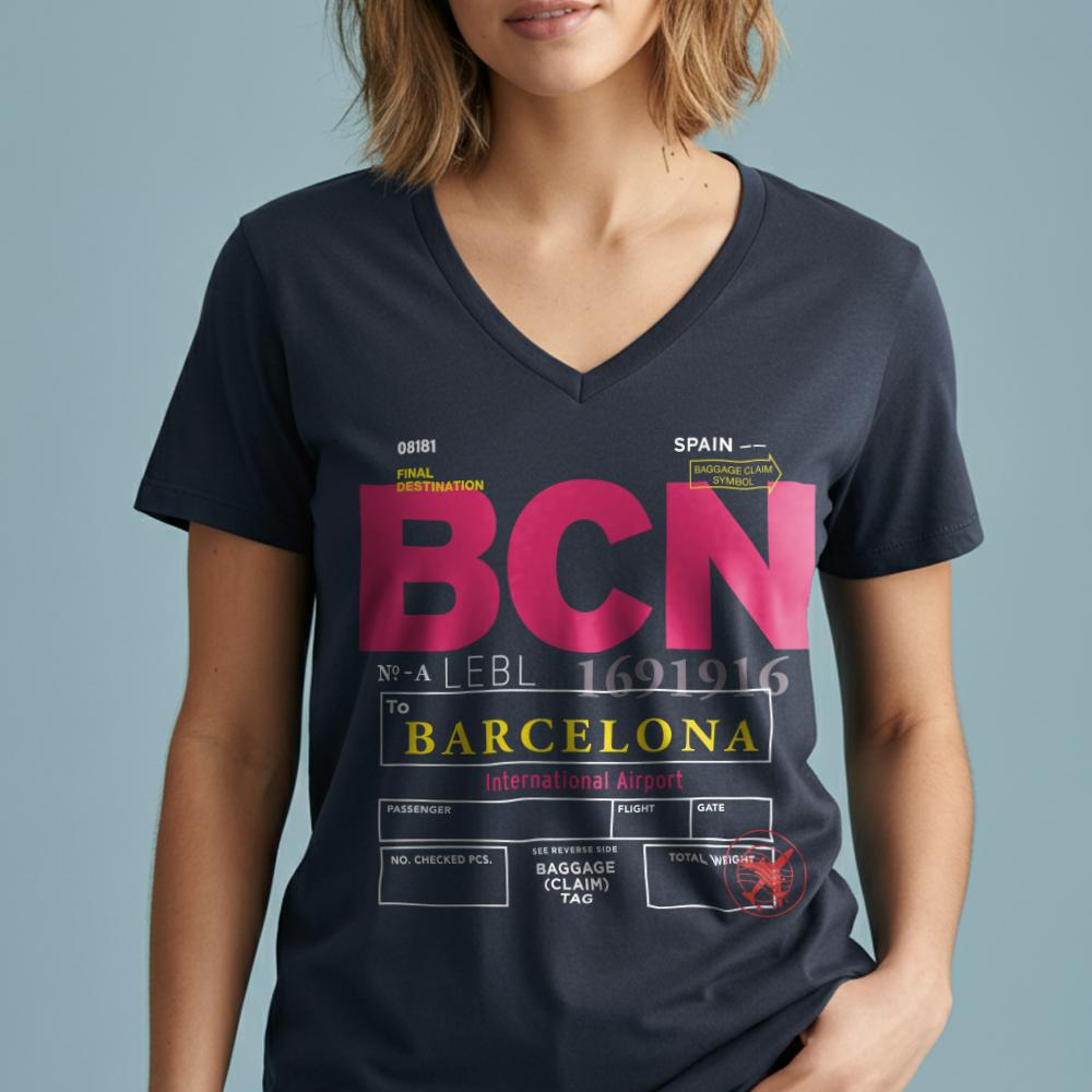 BCN - Women's V-Neck T-Shirt