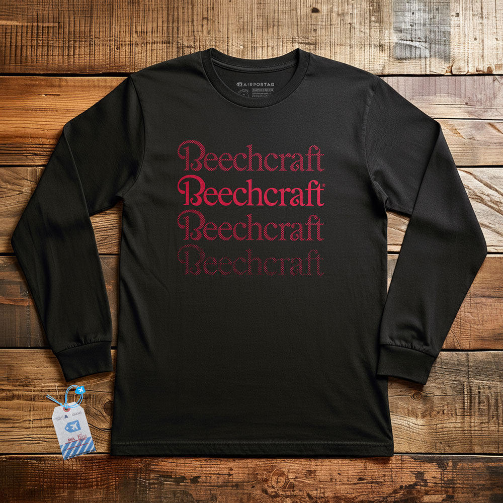 Beechcraft Logo Fade - Long Sleeve T-Shirt
