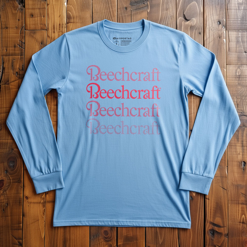 Beechcraft Logo Fade - Long Sleeve T-Shirt