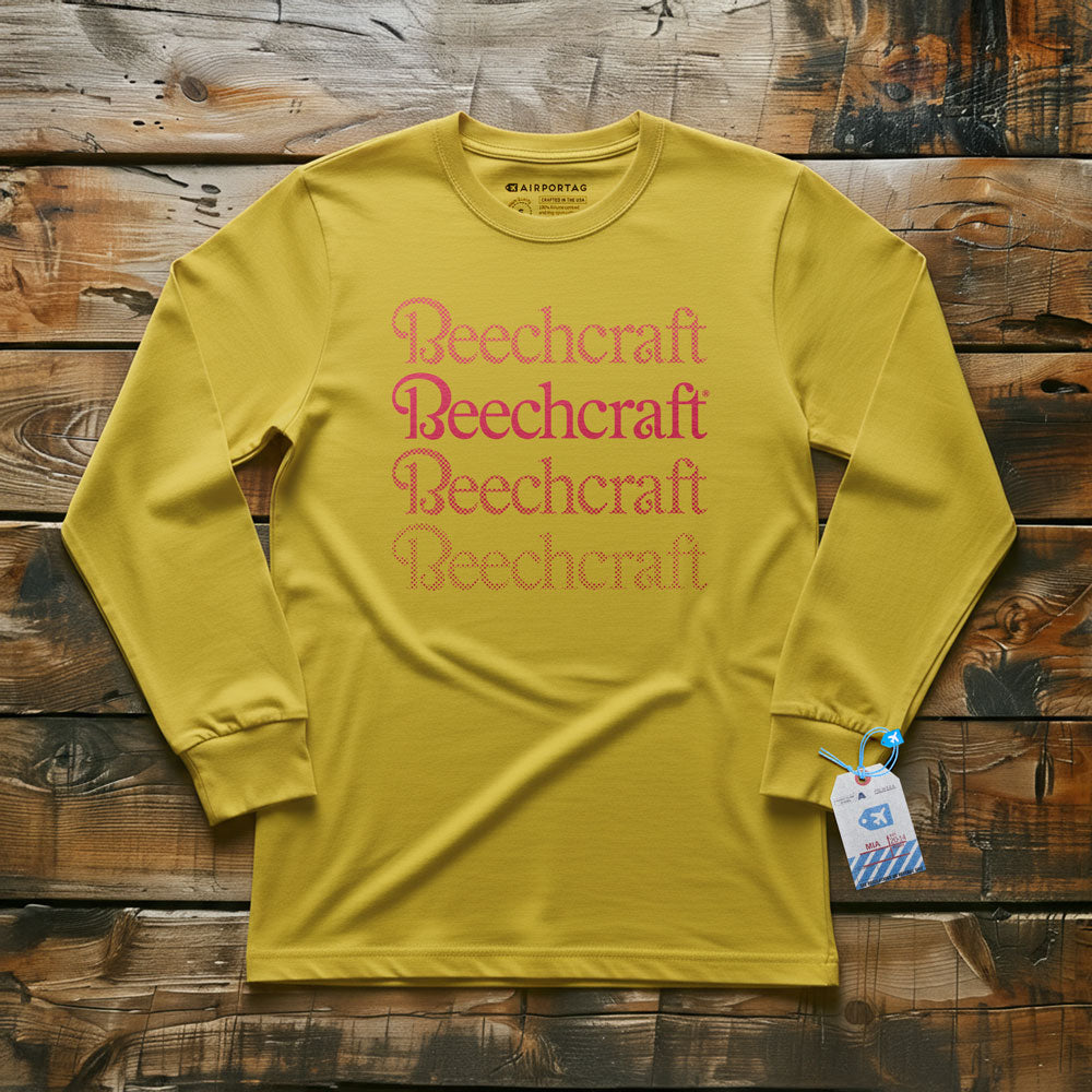 Beechcraft Logo Fade - Long Sleeve T-Shirt