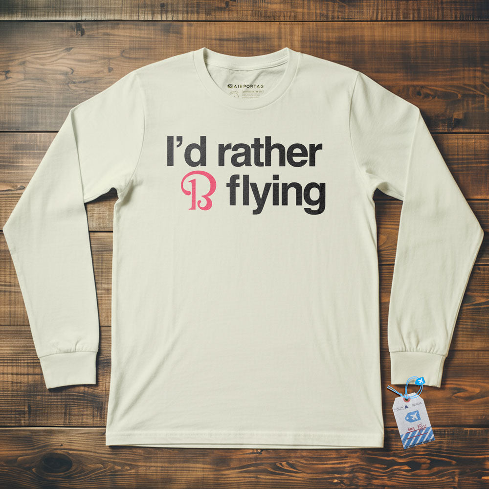 Beechcraft Rather be Flying - Long Sleeve T-Shirt