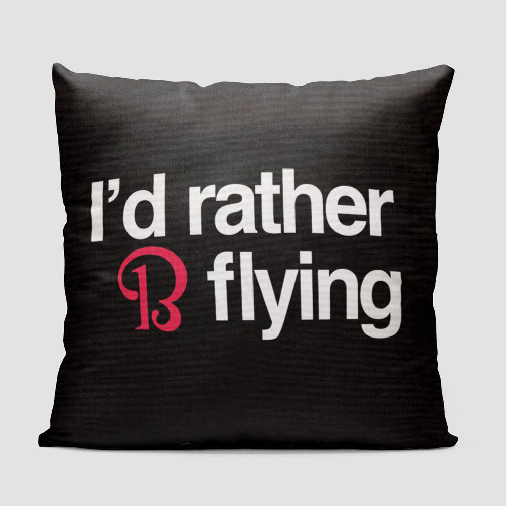 Beechcraft Rather be Flying - Throw Pillow