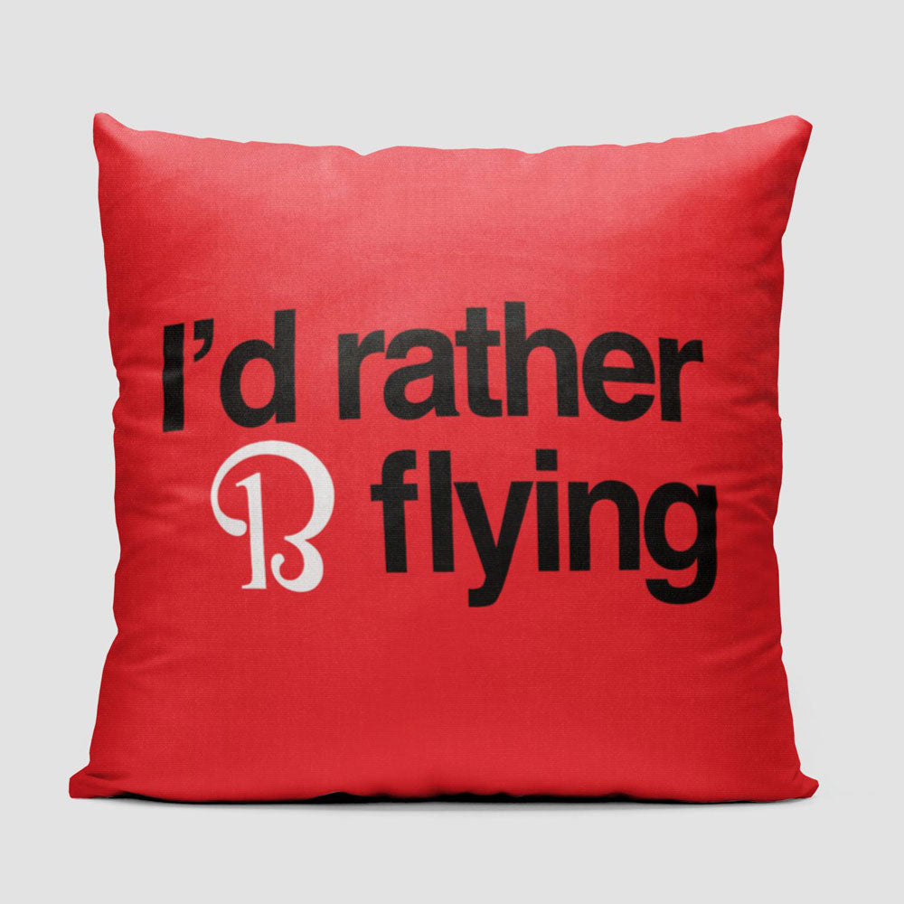 Beechcraft Rather be Flying - Throw Pillow