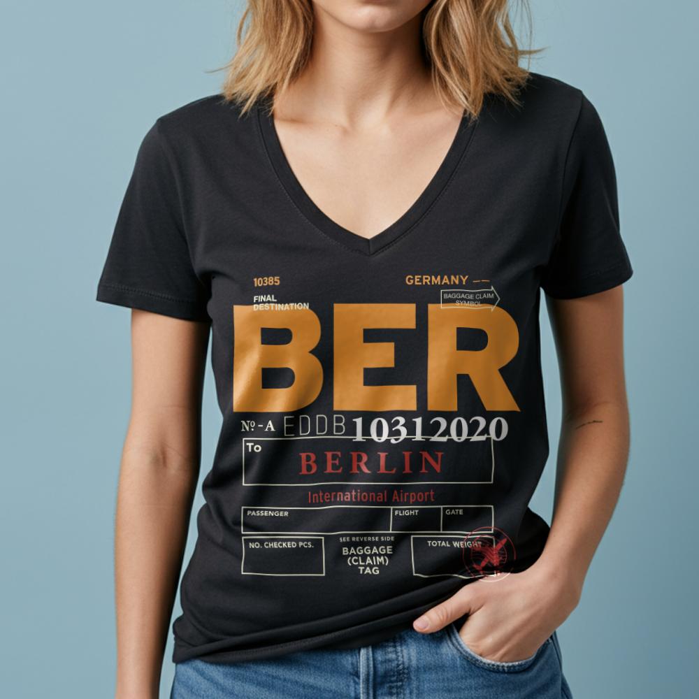 BER - Women's V-Neck T-Shirt