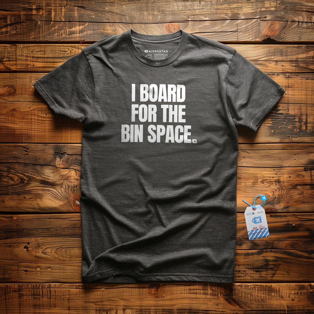 I Board for the Bin Space - T-Shirt - Dark Grey Heather