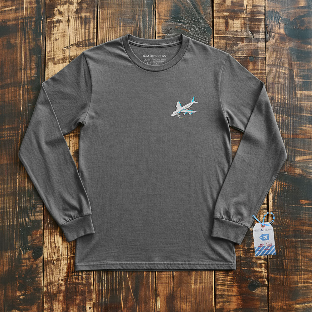Boarding Plane Tiny - Long Sleeve T-Shirt