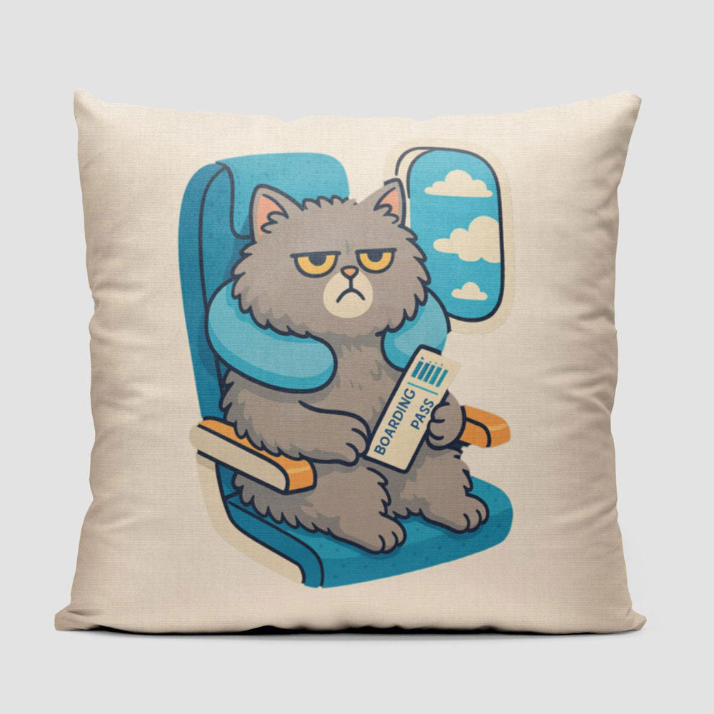 Bored Cat - Throw Pillow