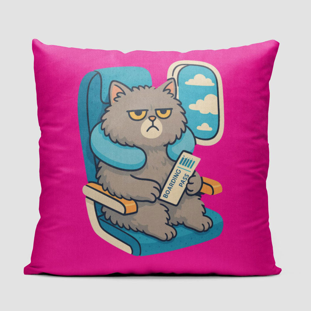 Bored Cat - Throw Pillow