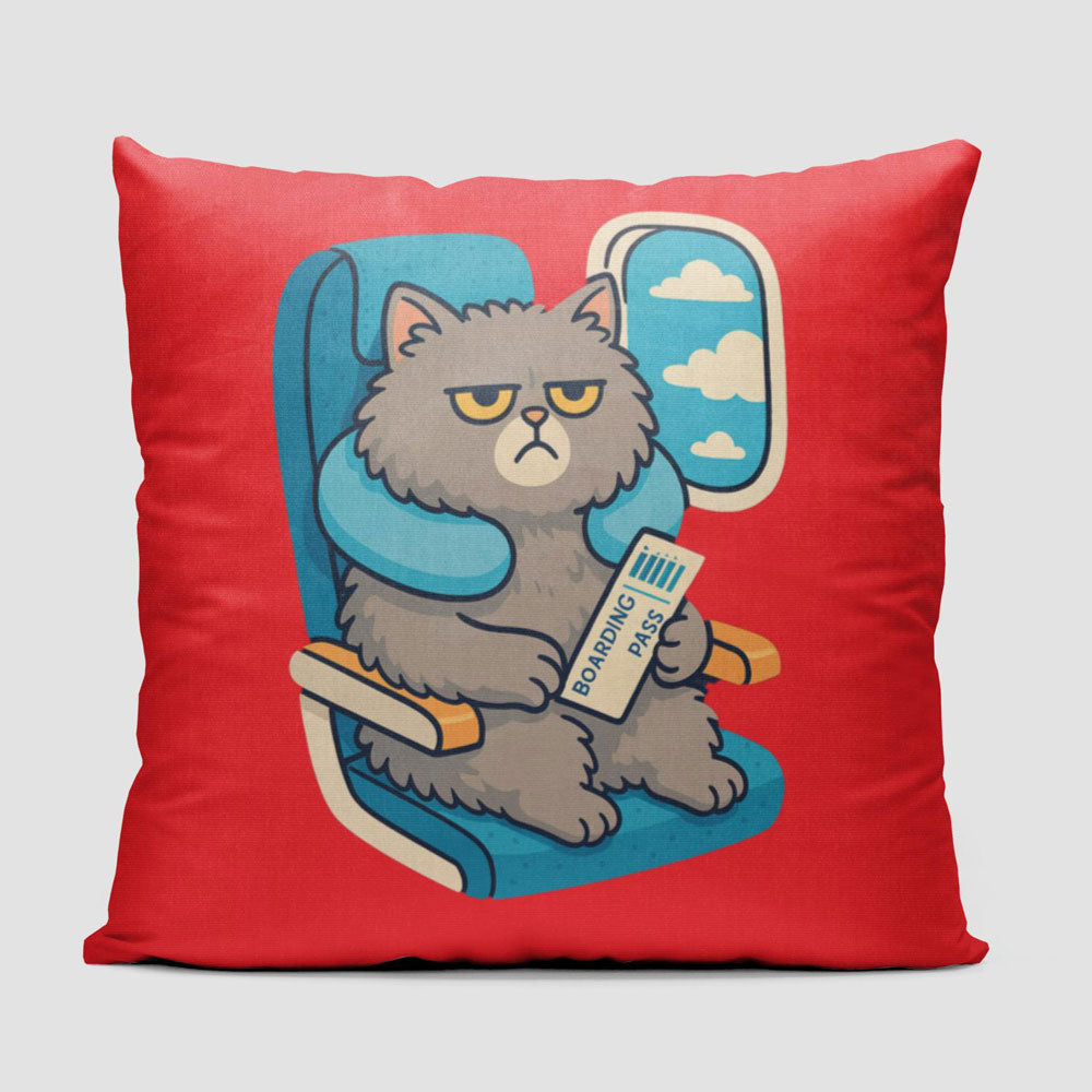 Bored Cat - Throw Pillow