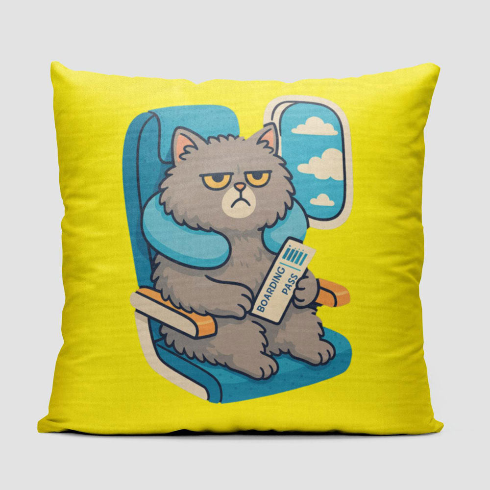 Bored Cat - Throw Pillow