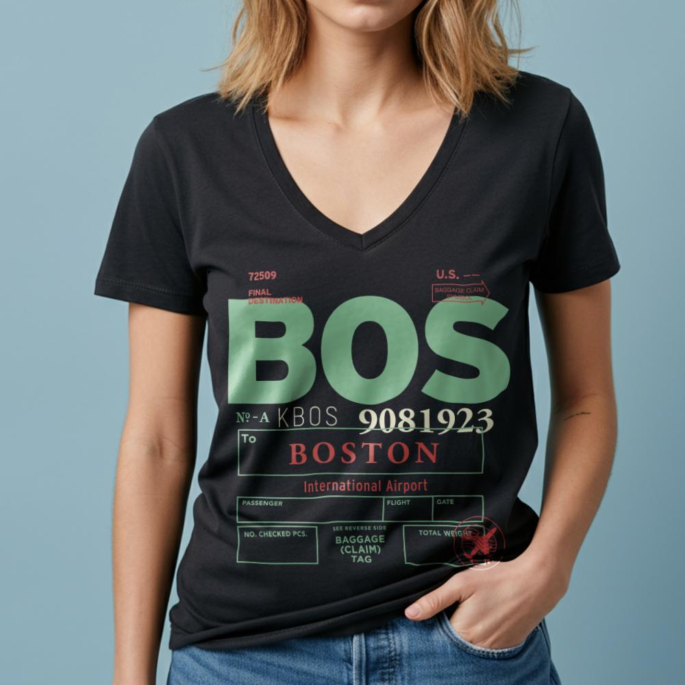 BOS - Women's V-Neck T-Shirt