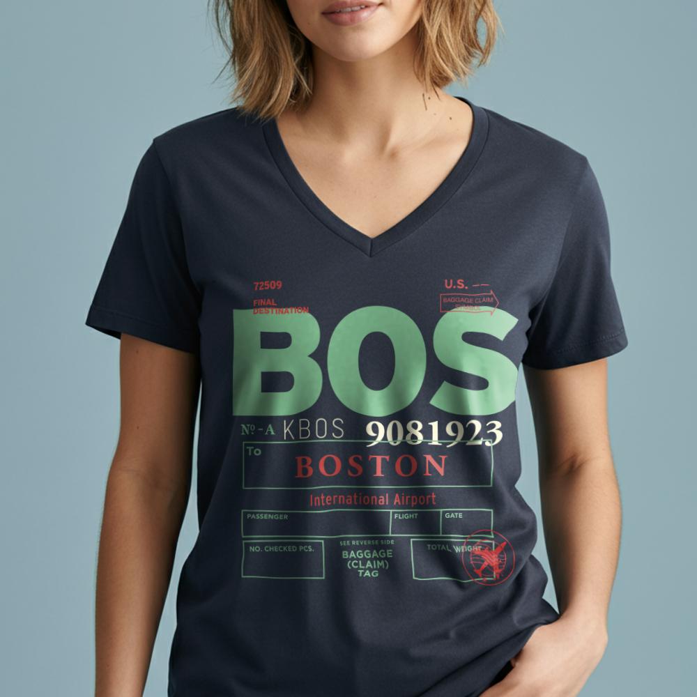 BOS - Women's V-Neck T-Shirt