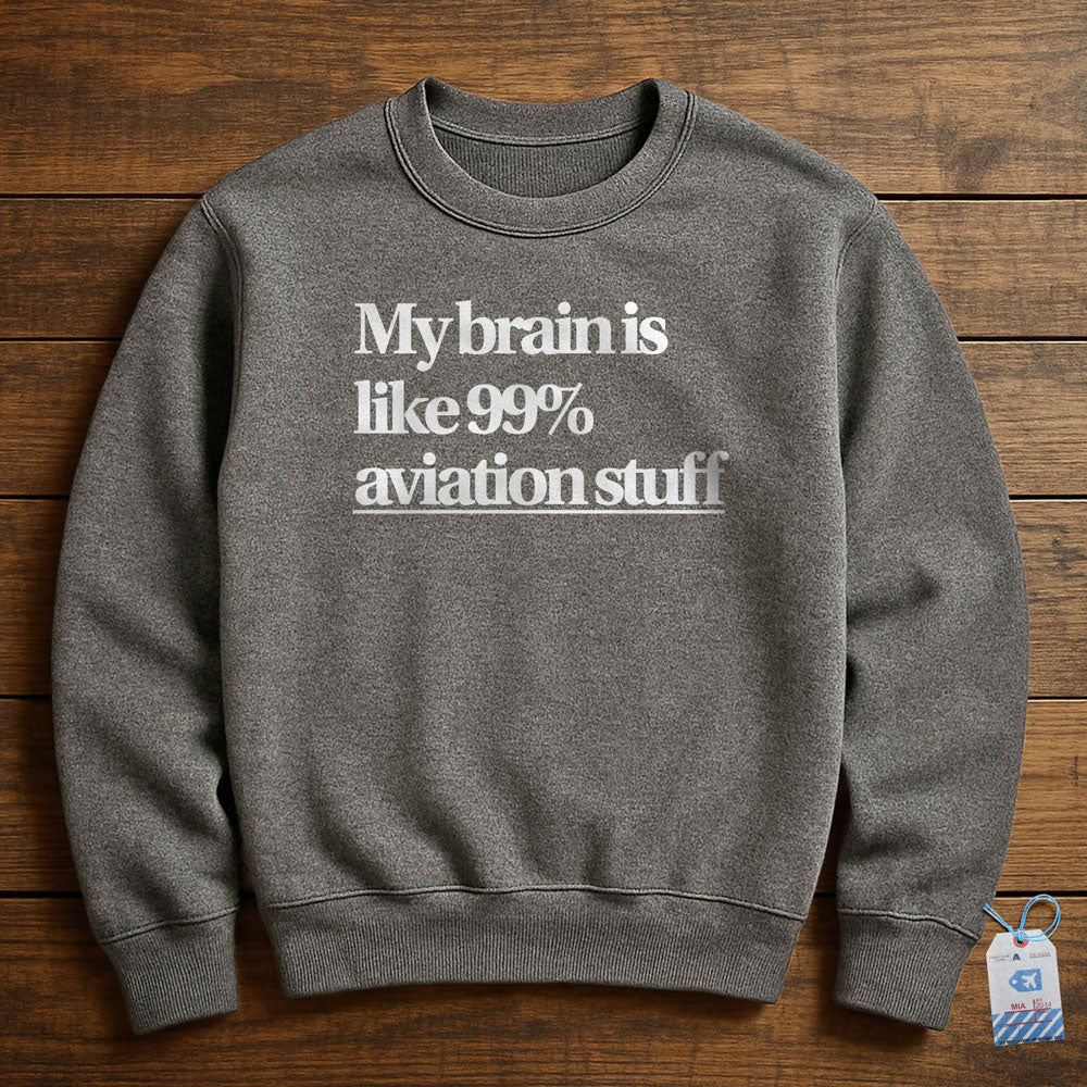 Brain 99% Aviation - Sweatshirt