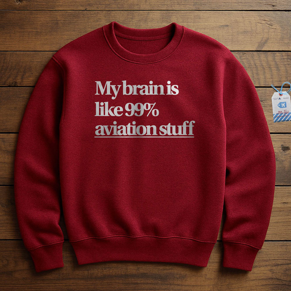 Brain 99% Aviation - Sweatshirt
