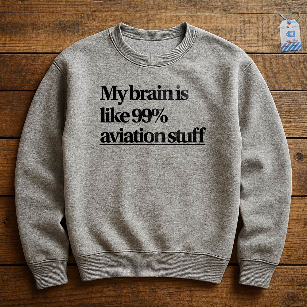 Brain 99% Aviation - Sweatshirt