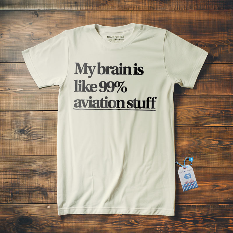 Brain 99% Aviation - T-Shirt