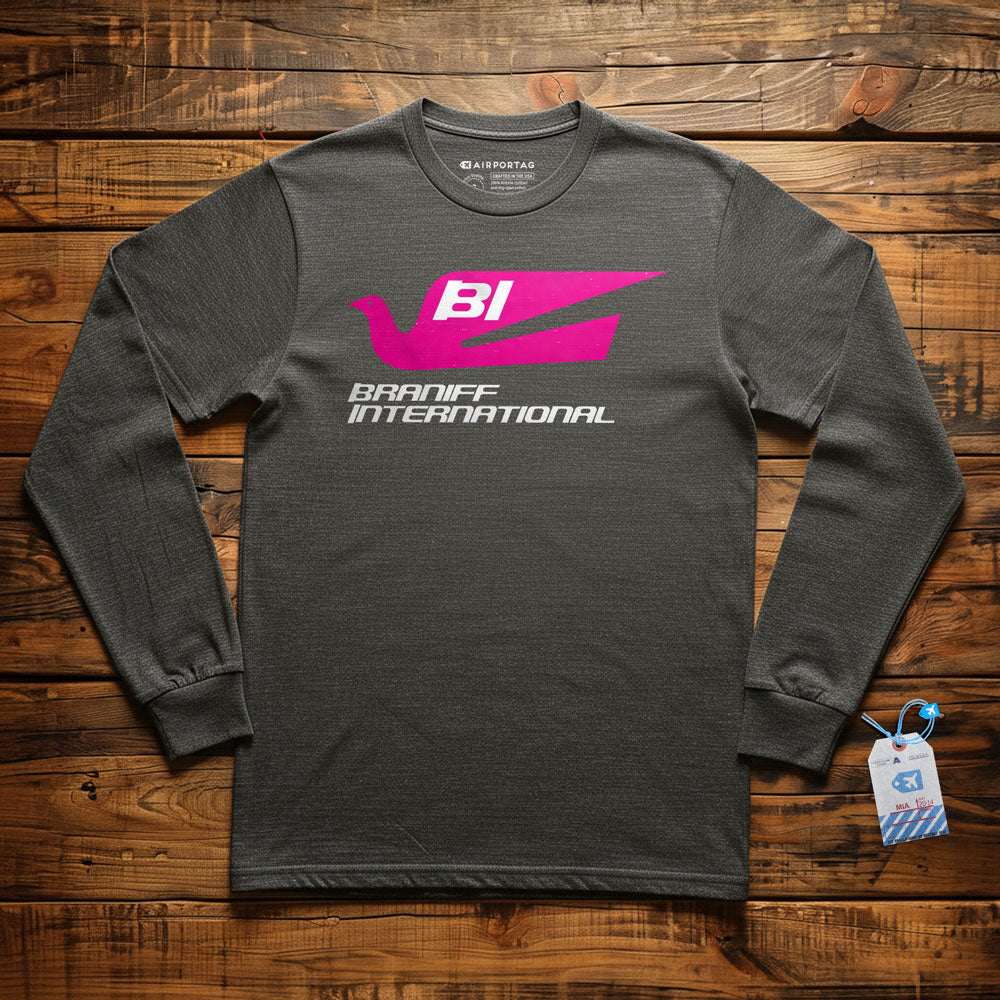 Braniff Logo - Long Sleeve T-Shirt