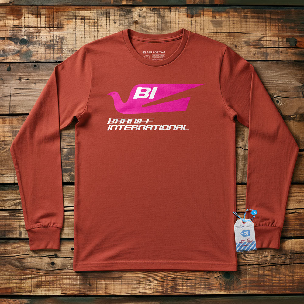 Braniff Logo - Long Sleeve T-Shirt