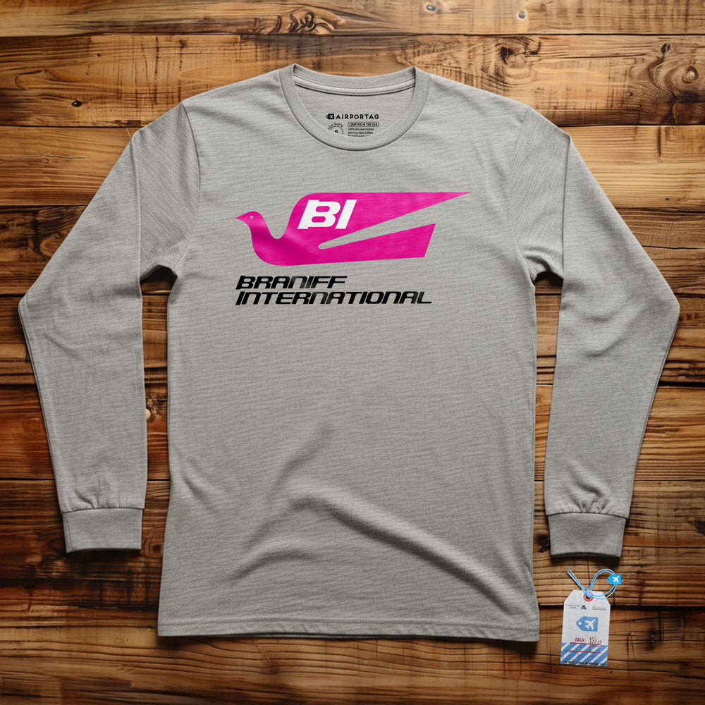 Braniff Logo - Long Sleeve T-Shirt