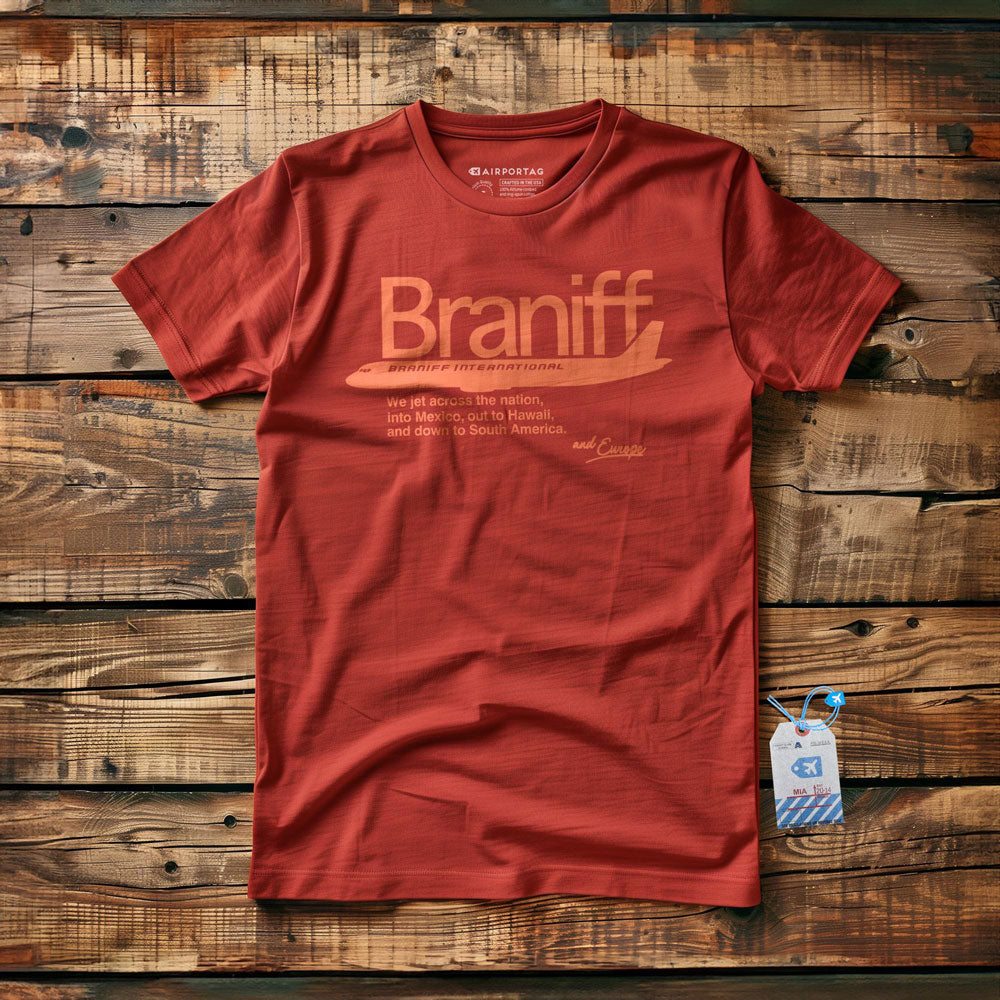 Braniff - We Jet Across the Nation - T-Shirt