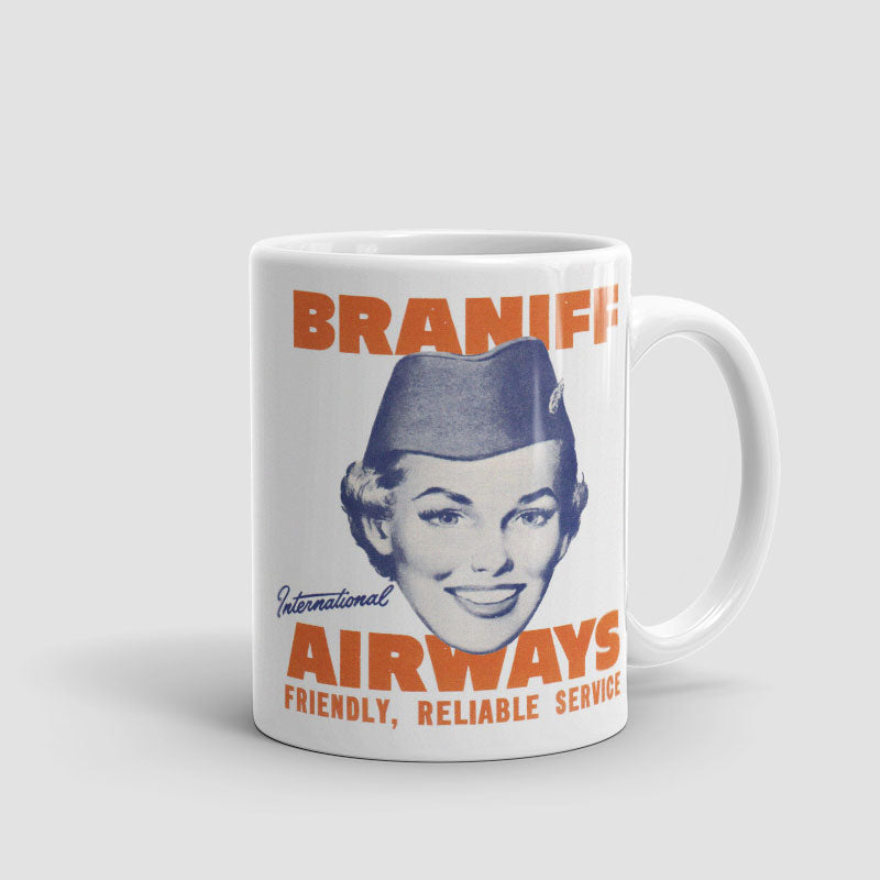 Braniff Friendly Reliable Service - Mug