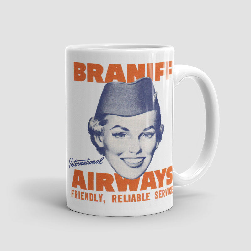 Braniff Friendly Reliable Service - Mug