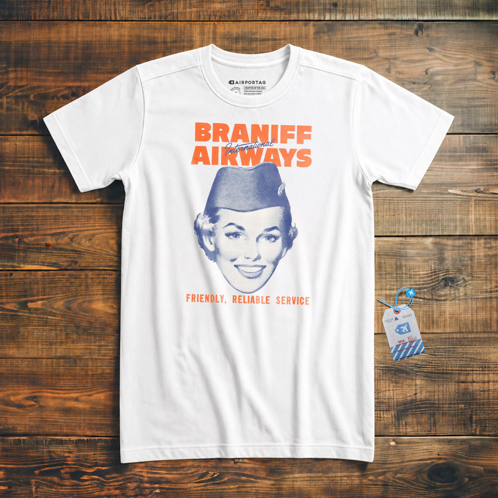 Braniff Airways Friendly, Reliable Service - T-Shirt
