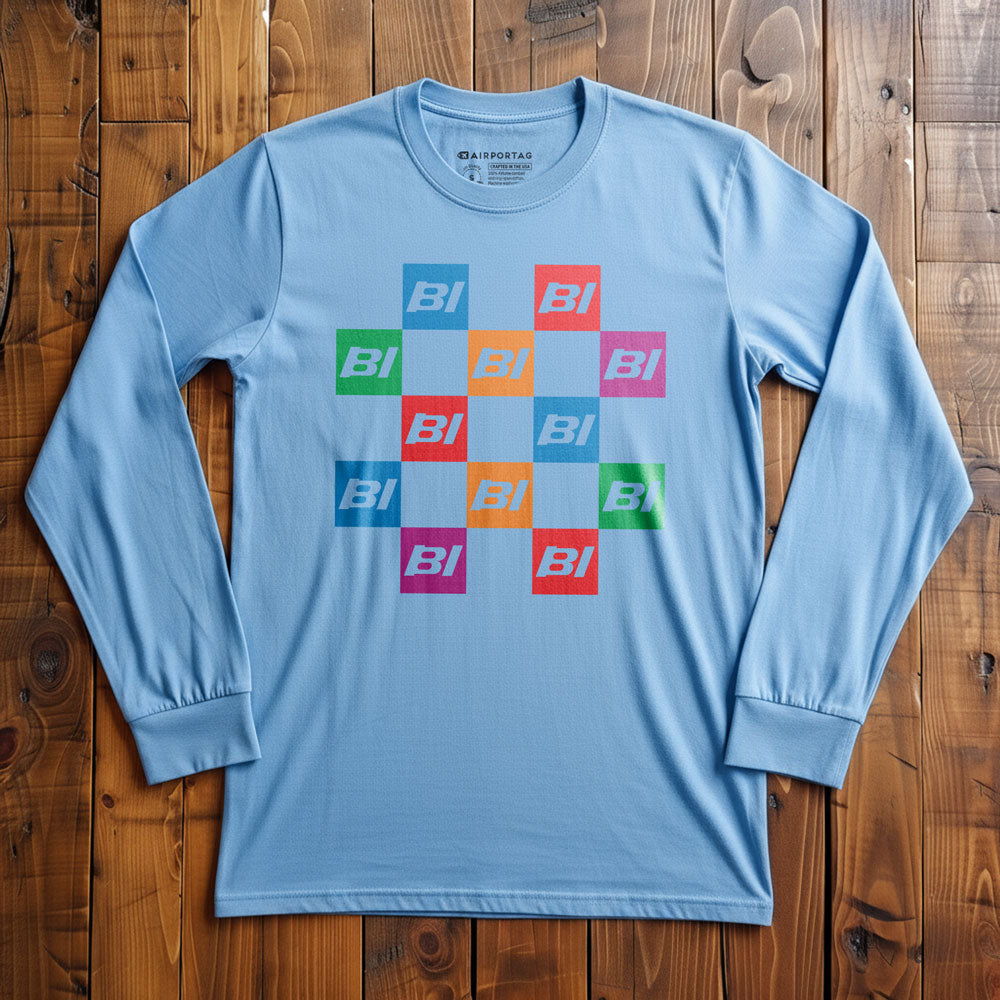 Braniff Squares - Long Sleeve T-Shirt