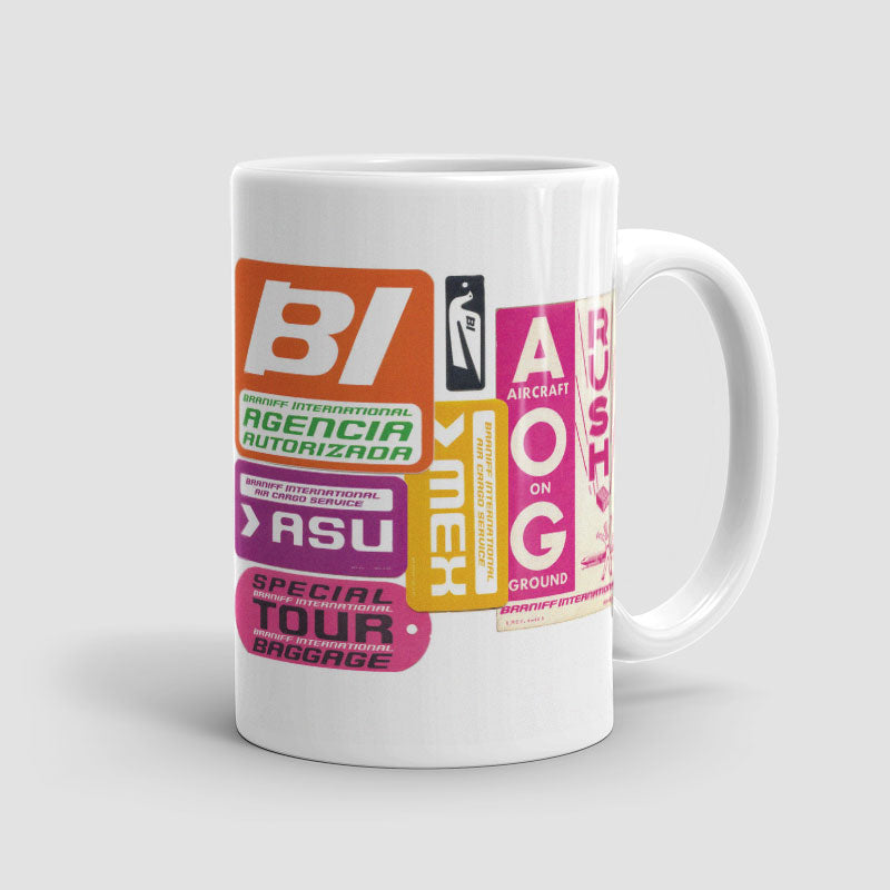 Braniff International Tags - Mug