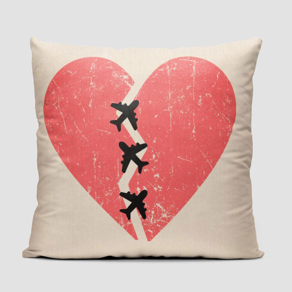 Broken Heart Planes - Throw Pillow