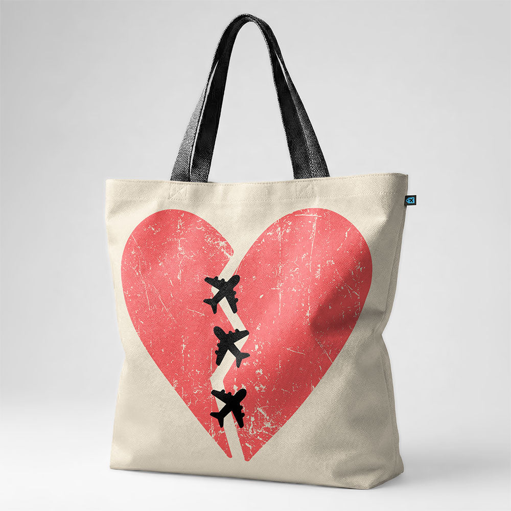 Broken Heart Planes - Tote Bag