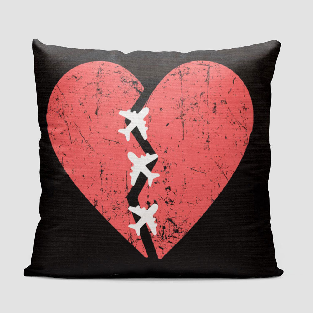 Broken Heart Planes - Throw Pillow
