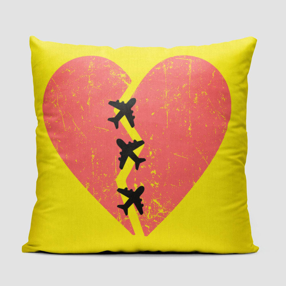 Broken Heart Planes - Throw Pillow