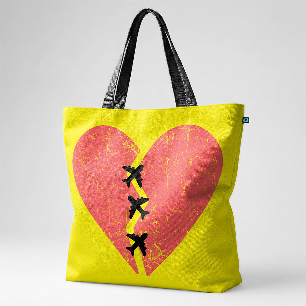 Broken Heart Planes - Tote Bag