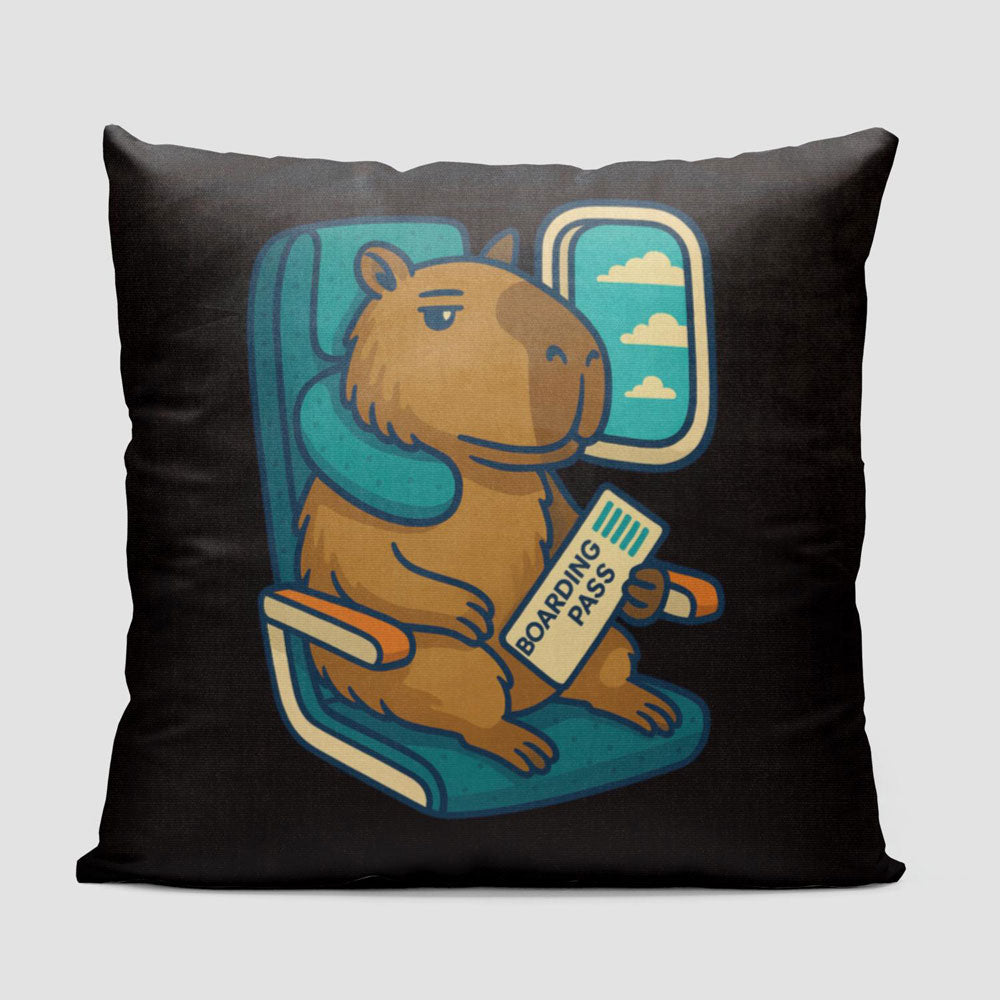 Relaxed Capybara - Throw Pillow