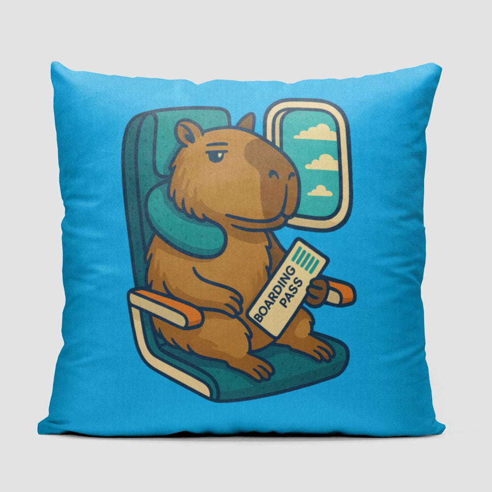 Relaxed Capybara - Throw Pillow