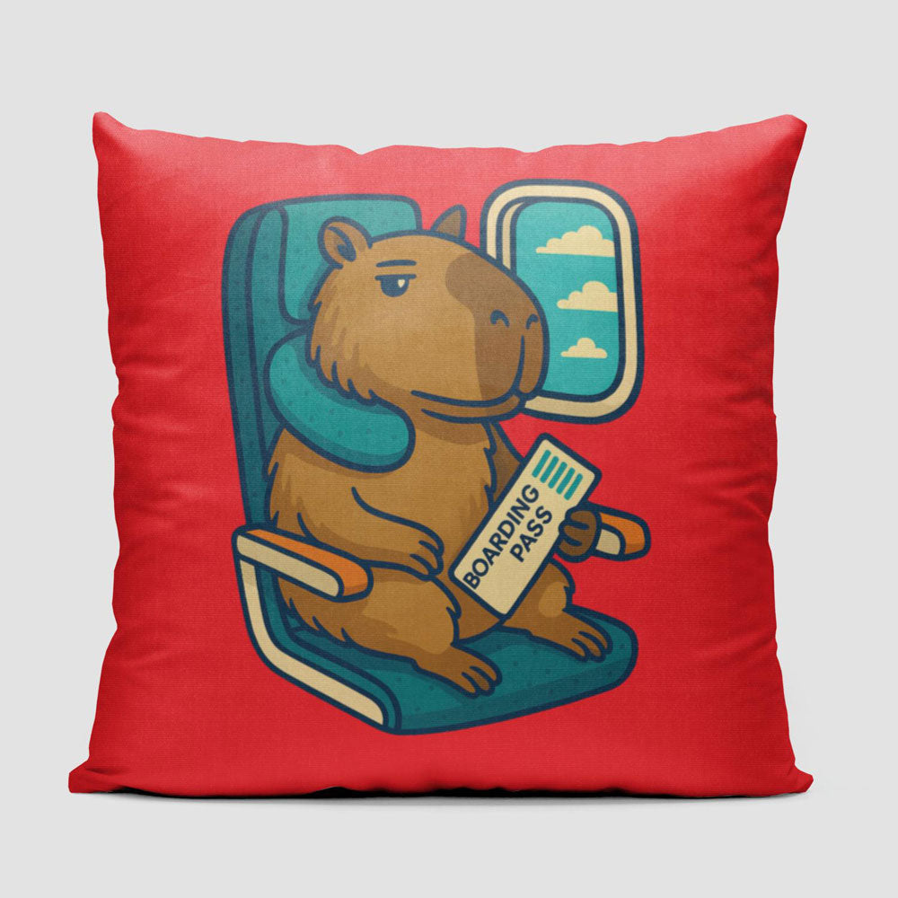 Relaxed Capybara - Throw Pillow